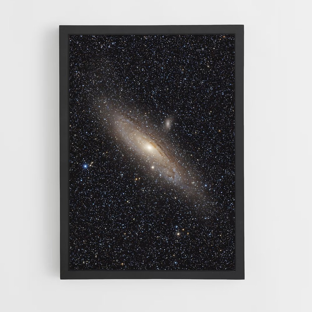 Poster splendide de la galaxie d'Andromède (vue 2)